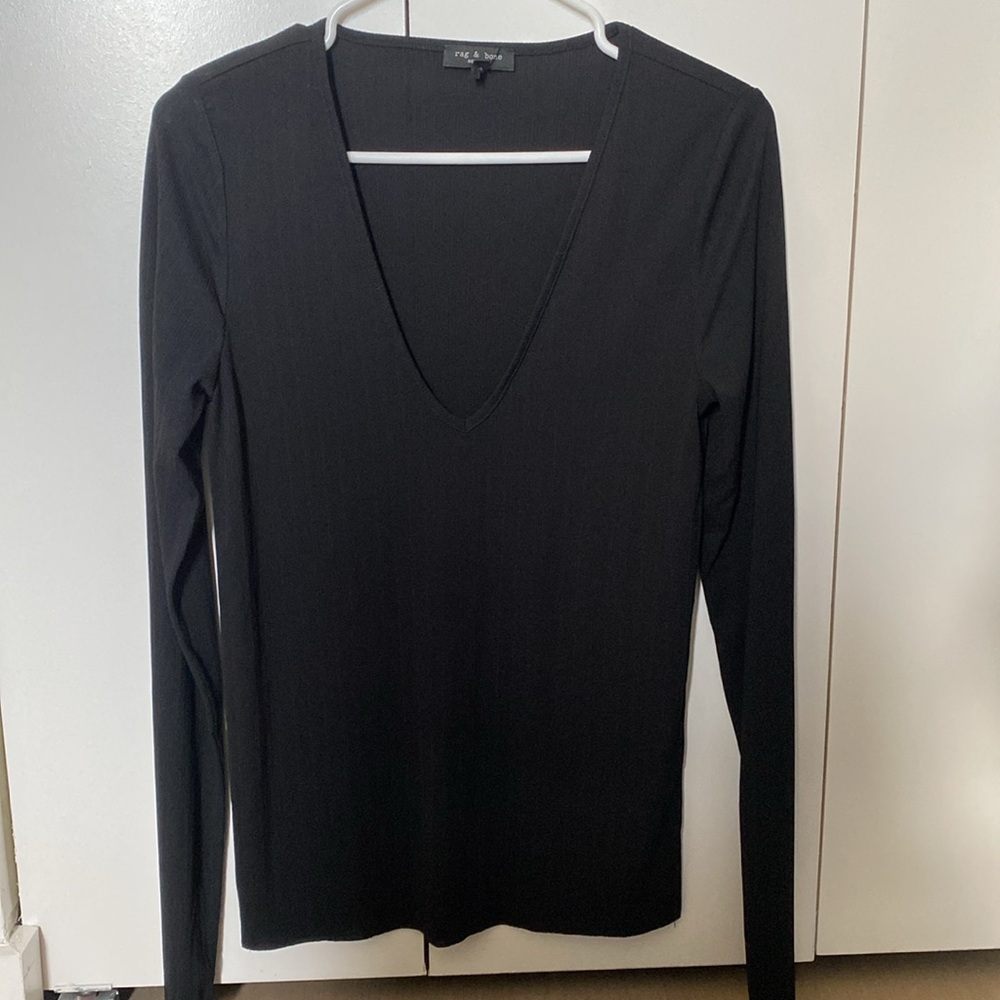 NWOT rag & bone Lightweight Black Top - Picture 3 of 5